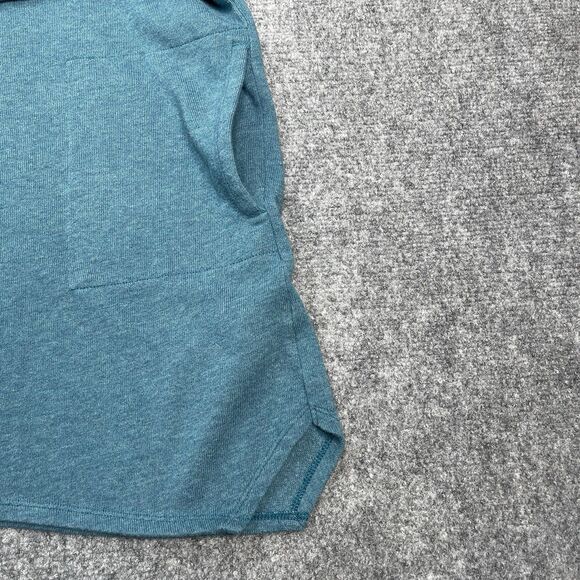 J Jill Pure Jill Sweater Womens Large Cowl Neck 3/4 Kimono Sleeve Teal Pockets - Picture 7 of 12